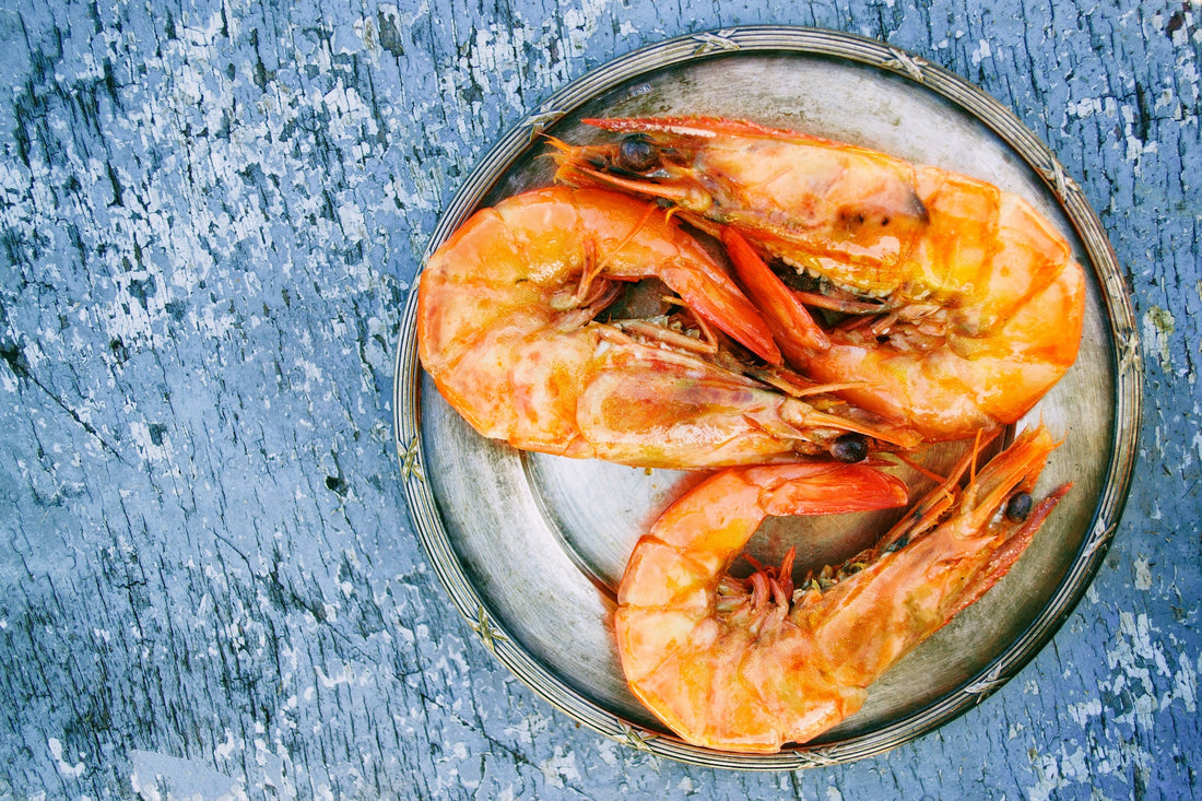 cooked prawns