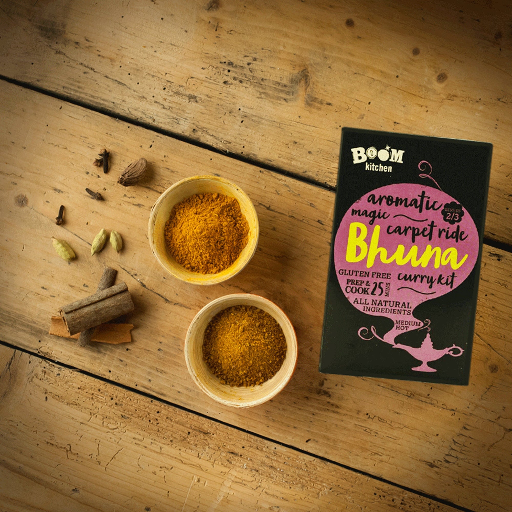 Magic Bhuna Curry Kit with contents exposed